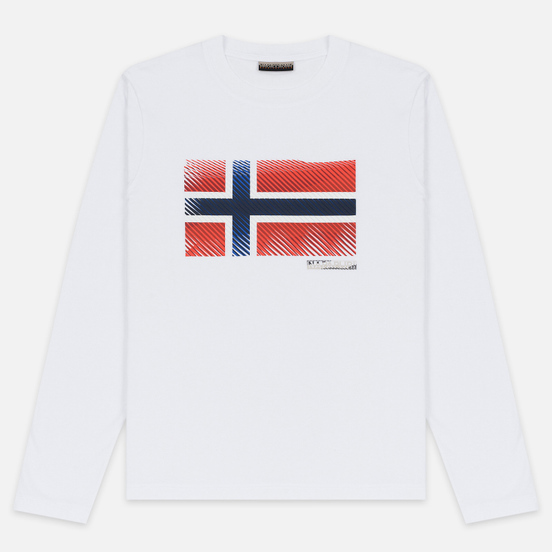 Мужской лонгслив Napapijri Sibu Bright White