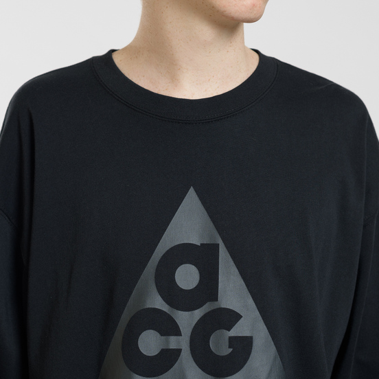 Мужской лонгслив Nike ACG LS Logo Black/Anthracite
