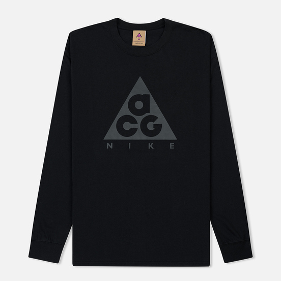 Мужской лонгслив Nike ACG LS Logo Black/Anthracite