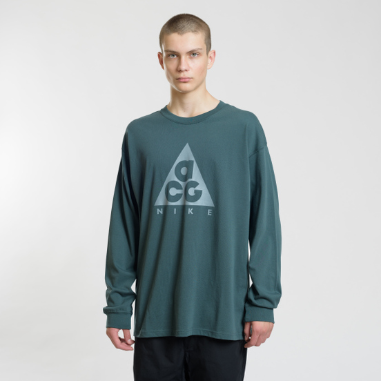 Мужской лонгслив Nike ACG LS Logo Deep Jungle/Aviator Grey