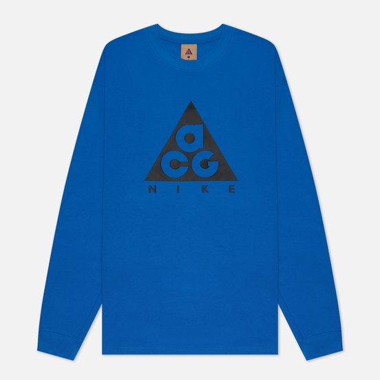 Мужской лонгслив Nike ACG LS Logo Imperial Blue/Black