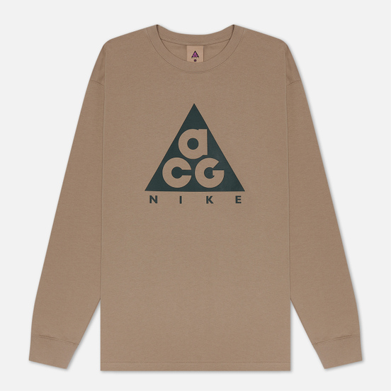 Мужской лонгслив Nike ACG LS Logo Khaki/Cargo Khaki