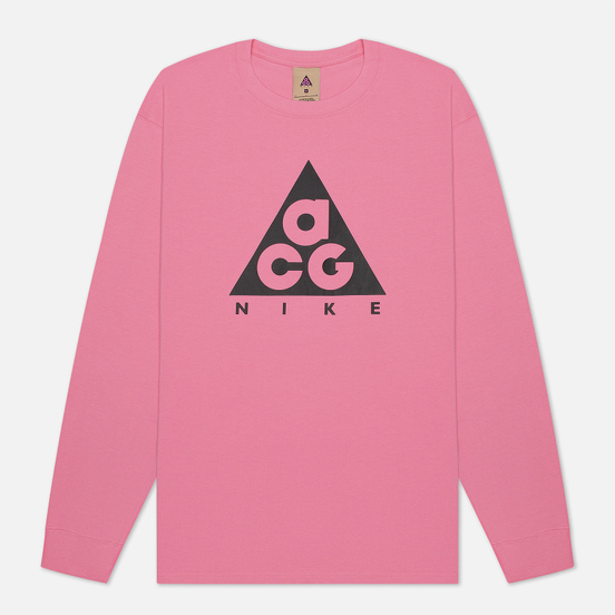 Мужской лонгслив Nike ACG LS Logo Lotus Pink/Black
