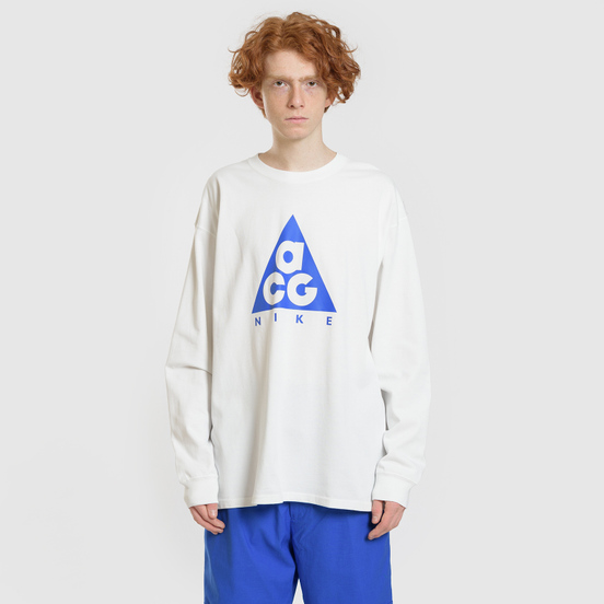Мужской лонгслив Nike ACG LS Logo Summit White/Racer Blue