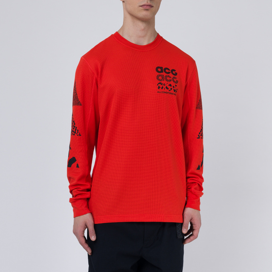 Мужской лонгслив Nike ACG NRG Waffle Habanero Red