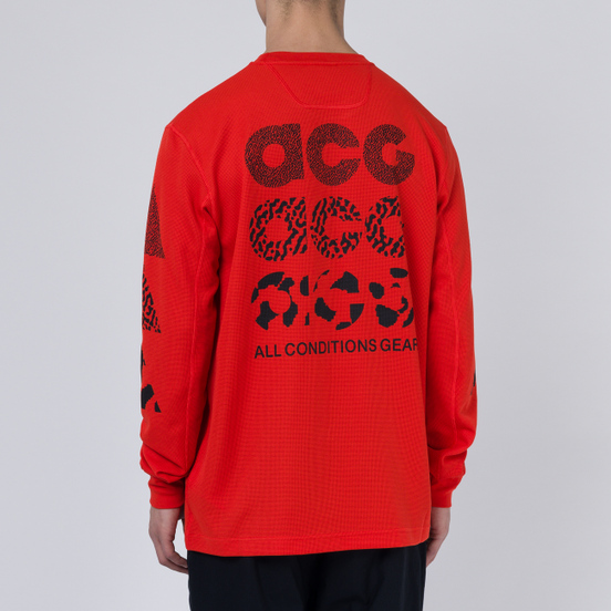 Мужской лонгслив Nike ACG NRG Waffle Habanero Red