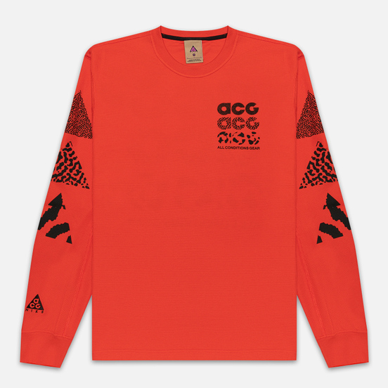 Мужской лонгслив Nike ACG NRG Waffle Habanero Red