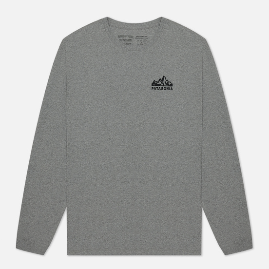 Мужской лонгслив Patagonia Fitz Roy Horizons Logo Gravel Heather