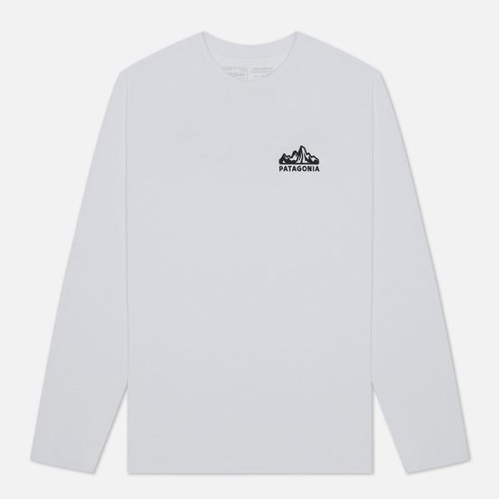 Мужской лонгслив Patagonia Fitz Roy Horizons Logo White