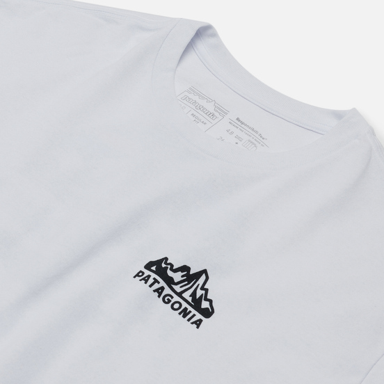 Мужской лонгслив Patagonia Fitz Roy Horizons Logo White