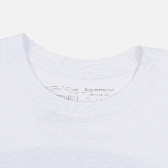 Мужской лонгслив Patagonia Fitz Roy Horizons White