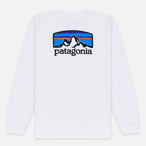 Мужской лонгслив Patagonia Fitz Roy Horizons White