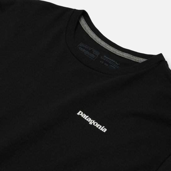 Мужской лонгслив Patagonia LS P-6 Logo Black