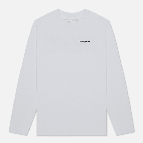 Мужской лонгслив Patagonia LS P-6 Logo White