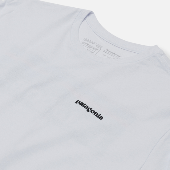 Мужской лонгслив Patagonia LS P-6 Logo White
