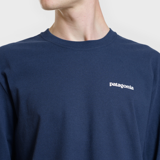 Мужской лонгслив Patagonia P-6 Logo Classic Navy