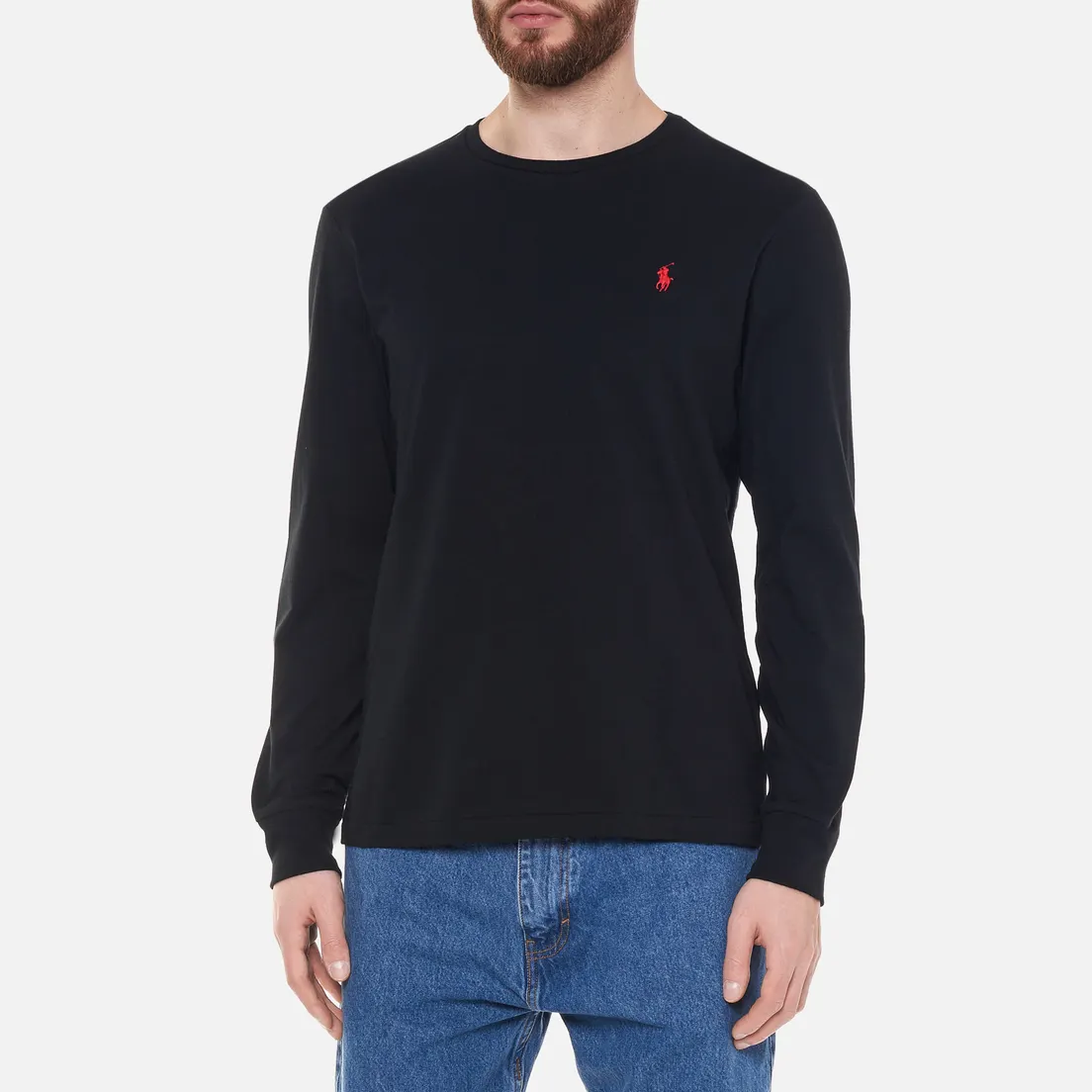 Polo Ralph Lauren Мужской лонгслив Custom Fit Embroidered Pony