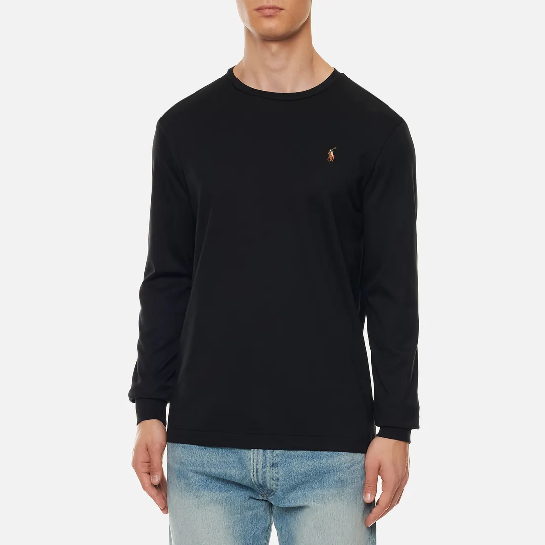 Polo Ralph Lauren Мужской лонгслив Custom Slim Fit Interlock