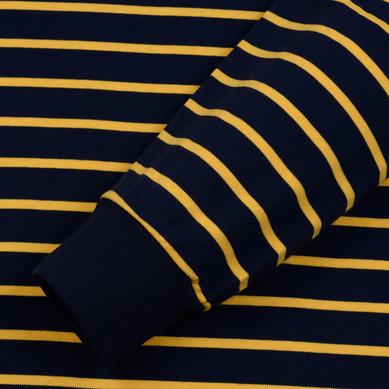 Мужской лонгслив Polo Ralph Lauren Multi Pony Pima Polo Stripe French Navy/Gold Bugle