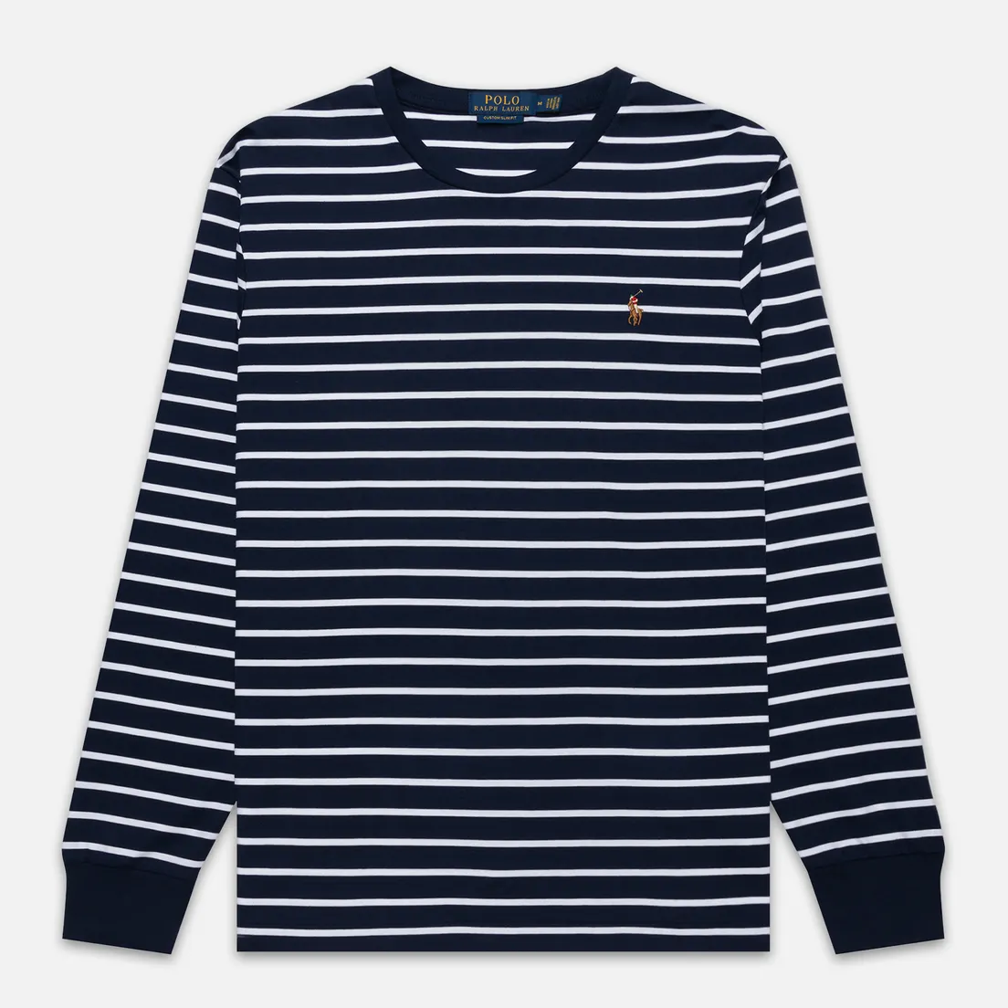 Polo Ralph Lauren Мужской лонгслив Multi Pony Pima Polo Stripe
