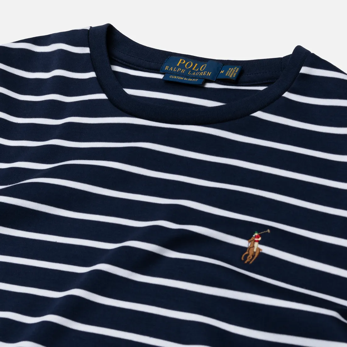Polo Ralph Lauren Мужской лонгслив Multi Pony Pima Polo Stripe