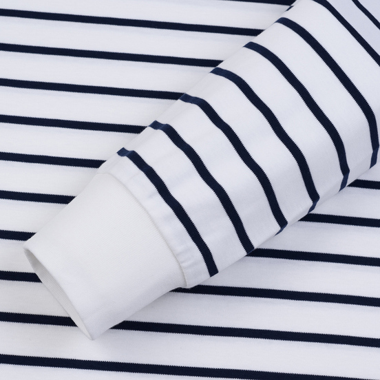 Мужской лонгслив Polo Ralph Lauren Multi Pony Pima Polo Stripe White/French Navy
