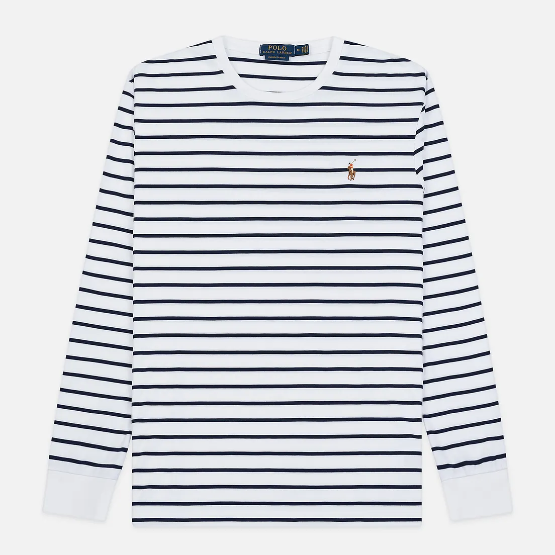 Polo Ralph Lauren Мужской лонгслив Multi Pony Pima Polo Stripe