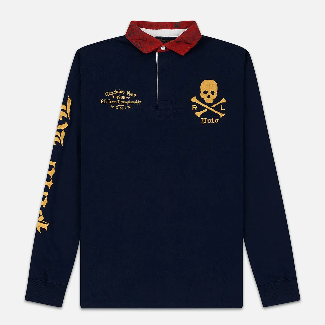 Polo Ralph Lauren Мужской лонгслив Skull And Crossbones Emblem Rugby