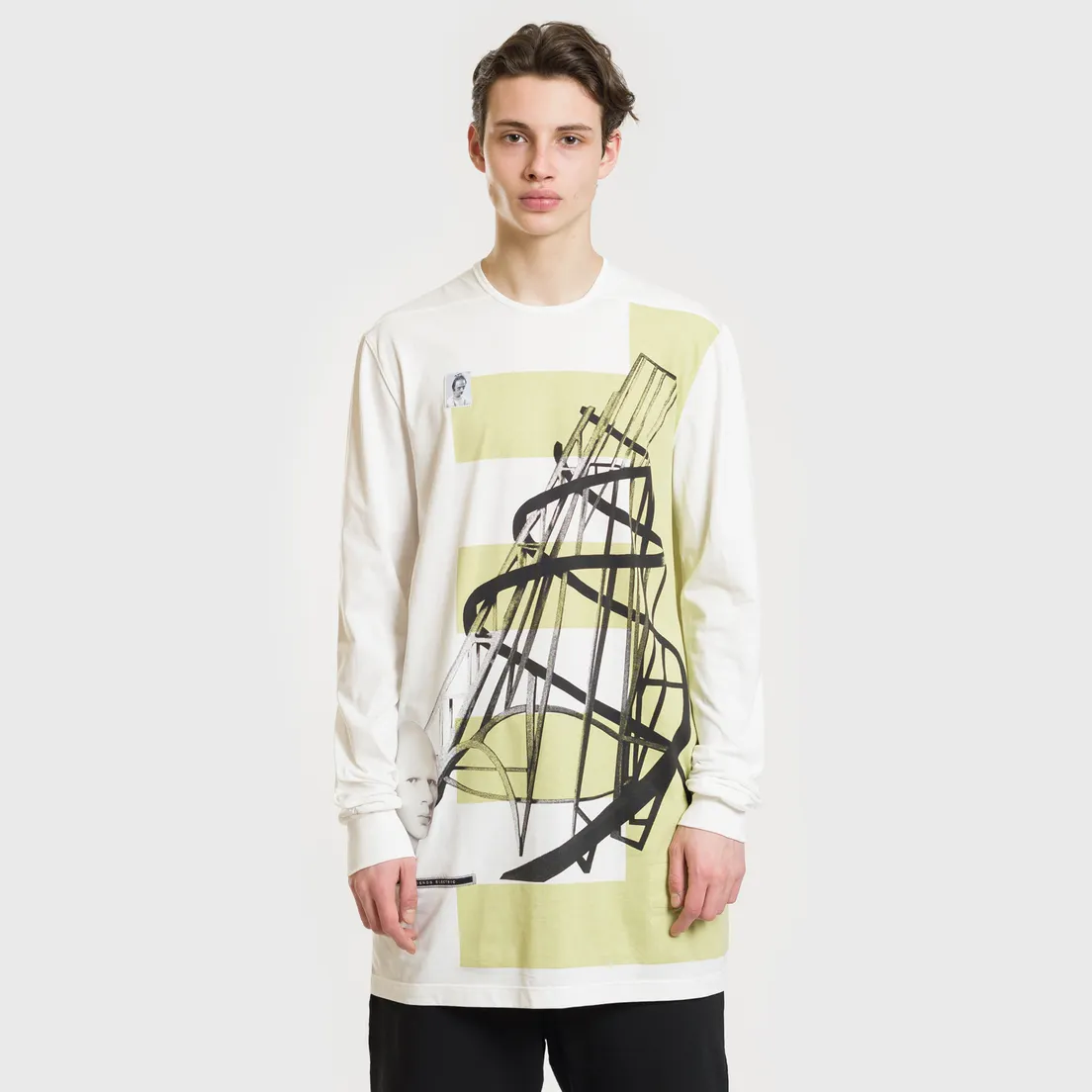 Rick Owens DRKSHDW Мужской лонгслив Graphic Print 5