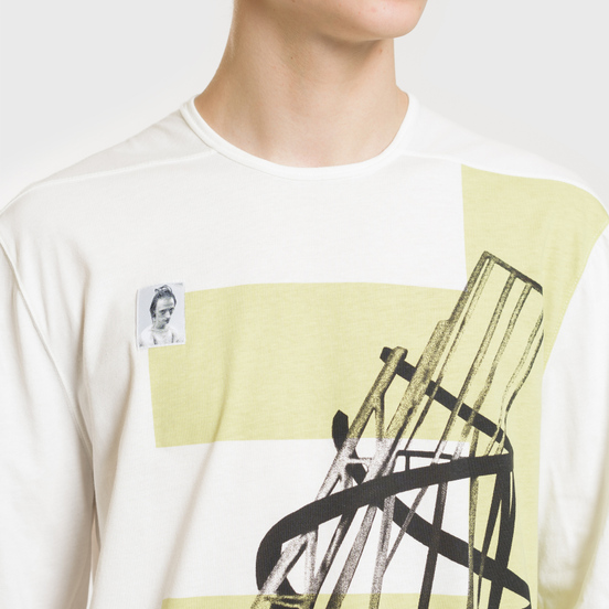 Мужской лонгслив Rick Owens DRKSHDW Graphic Print 5 Milk/Dark Lime