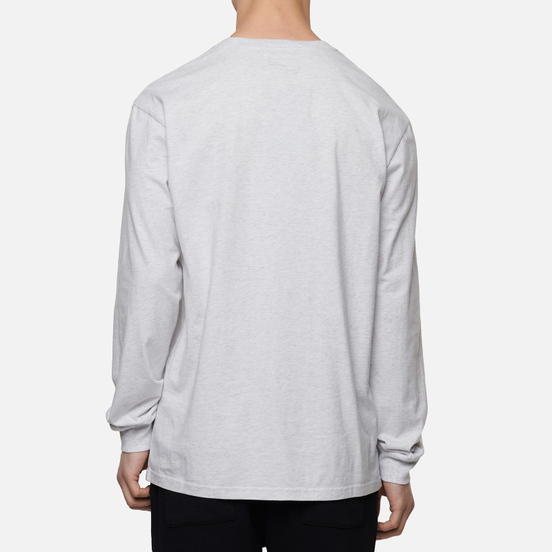 Мужской лонгслив RIPNDIP EMB Logo Heather Grey