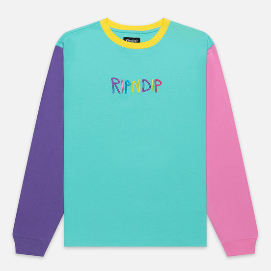Мужской лонгслив RIPNDIP Embroidered Logo Multicolor