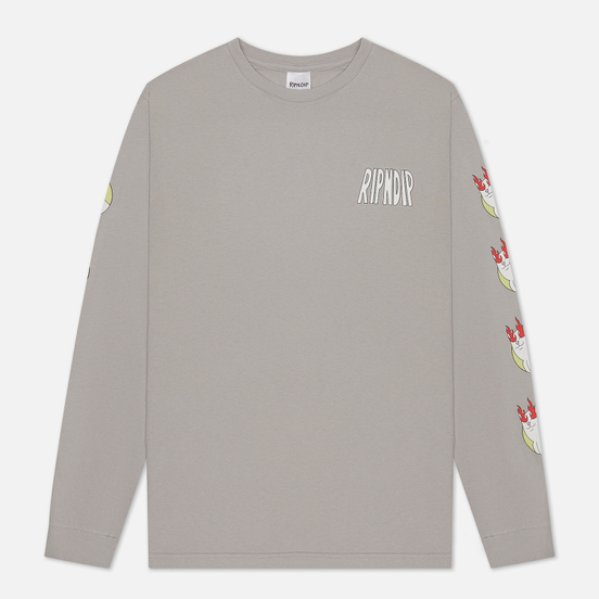 Мужской лонгслив RIPNDIP Hot Head Grey