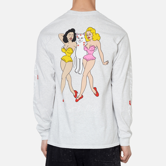Мужской лонгслив RIPNDIP Ladies Man Heather Grey