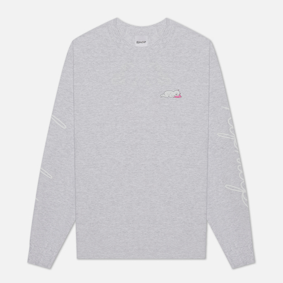 Мужской лонгслив RIPNDIP Ladies Man Heather Grey