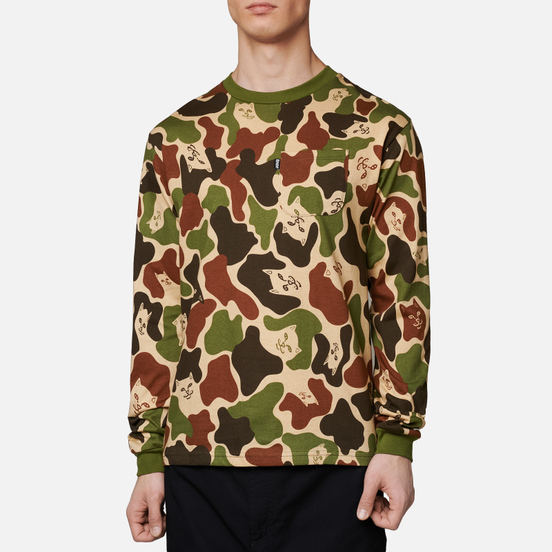 Мужской лонгслив RIPNDIP Lord Nermal Pocket Army Camo