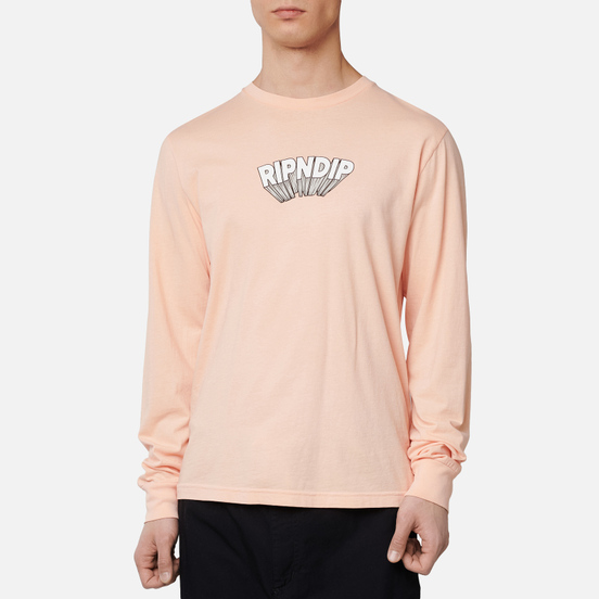 Мужской лонгслив RIPNDIP Mind Blown Peach