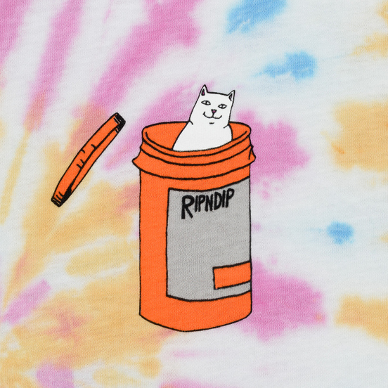 Мужской лонгслив RIPNDIP Nermal Pills Gold Rainbow Wash