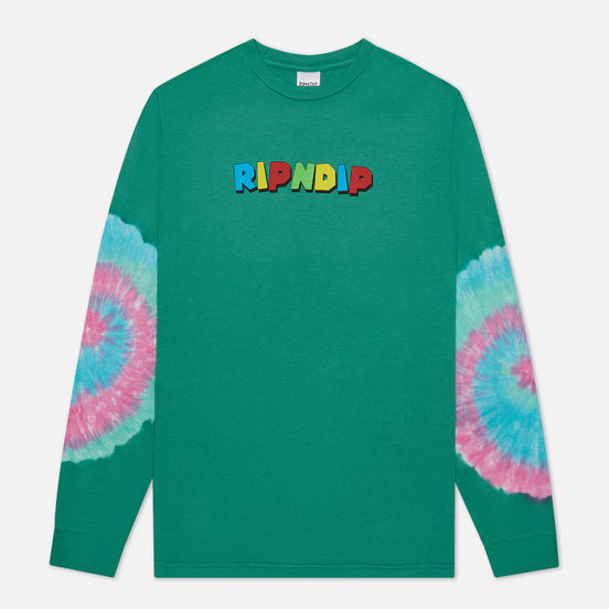 Мужской лонгслив RIPNDIP Nermio Aqua Elbow Wash