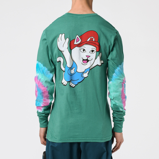 Мужской лонгслив RIPNDIP Nermio Aqua Elbow Wash
