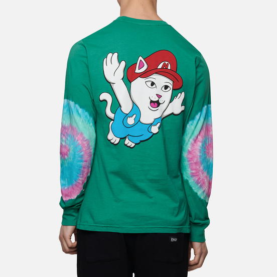 Мужской лонгслив RIPNDIP Nermio Aqua Elbow Wash