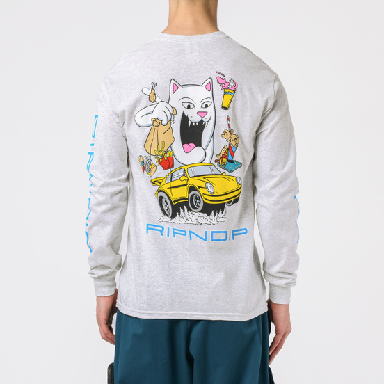 Мужской лонгслив RIPNDIP Open Roads Ash