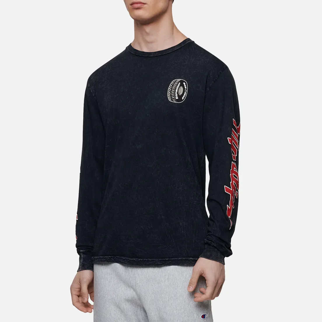 RIPNDIP Мужской лонгслив Rider Mineral Wash