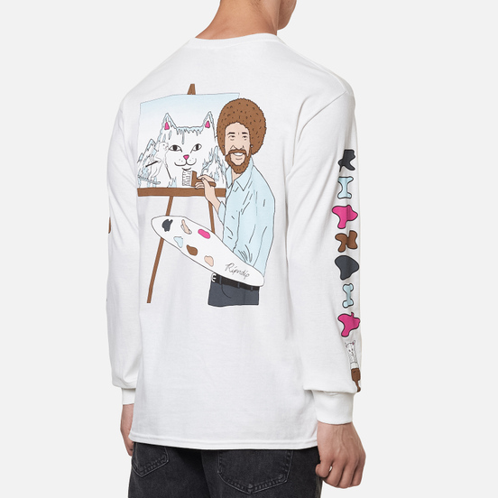 Мужской лонгслив RIPNDIP Beautiful Mountain White
