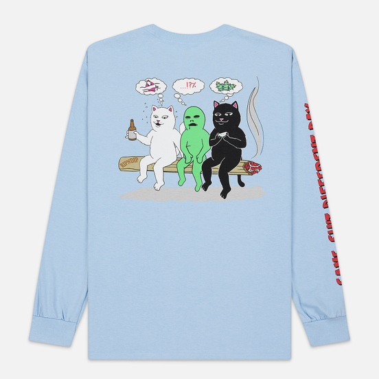 Мужской лонгслив RIPNDIP Same Dreams Light Blue
