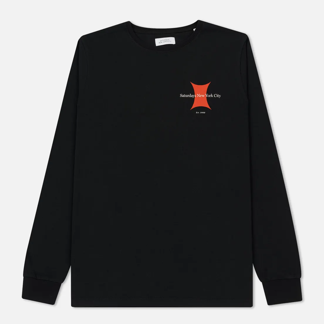 Saturdays Surf NYC Мужской лонгслив Super Ellipse L/S
