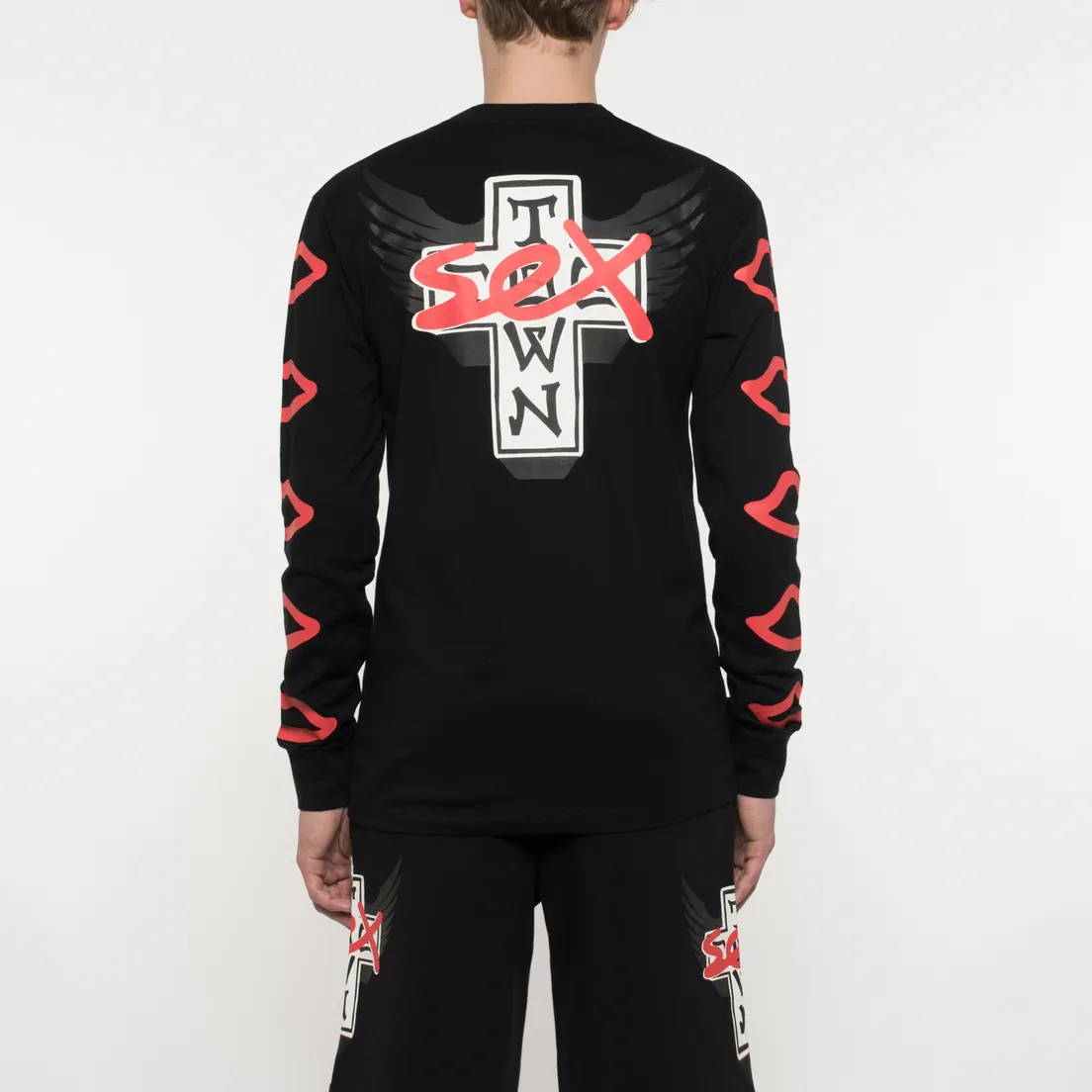 Sex skateboards Мужской лонгслив x Dogtown Front & Arm & Large Back Print
