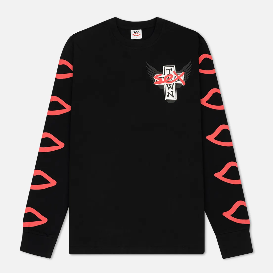 Sex skateboards Мужской лонгслив x Dogtown Front & Arm & Large Back Print
