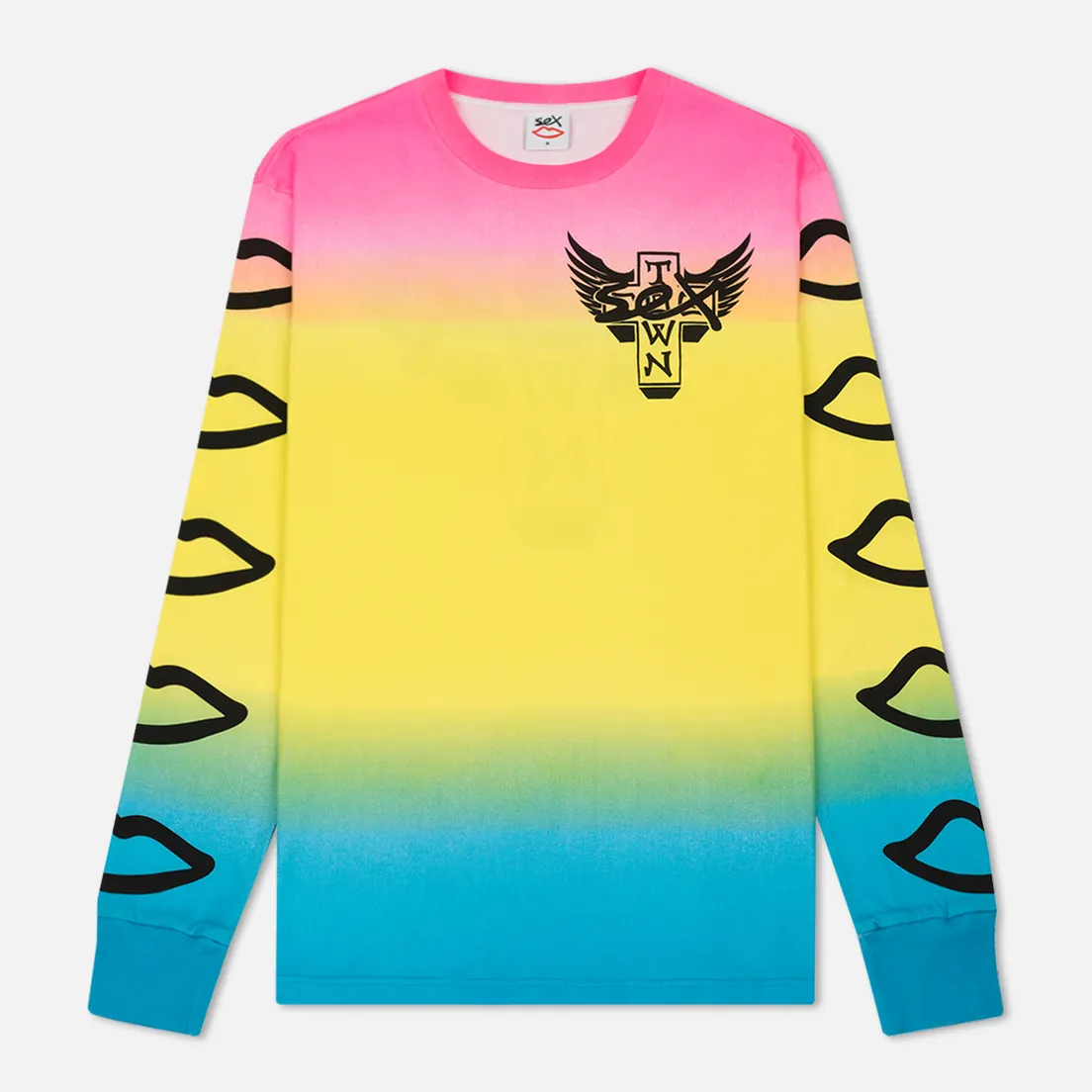 Sex skateboards Мужской лонгслив x Dogtown Front & Arm & Large Back Print