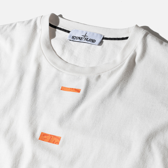 Мужской лонгслив Stone Island 7215 Graphic Nine Ivory